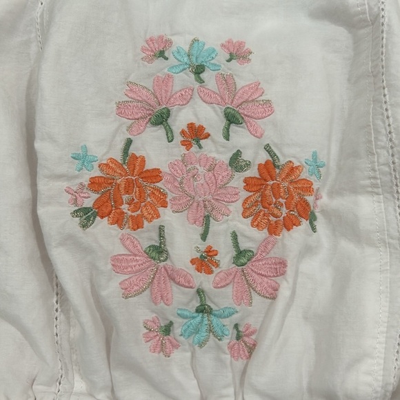 Abercrombie Girls Dress Sleeveless White Floral Boho Bohemian look embroidered - Picture 3 of 14